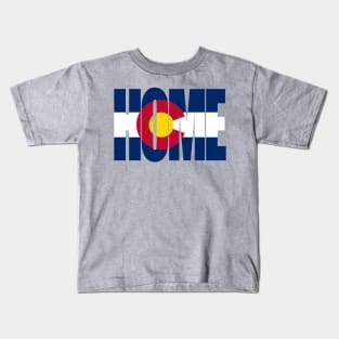 Colorado Home - State Flag Kids T-Shirt